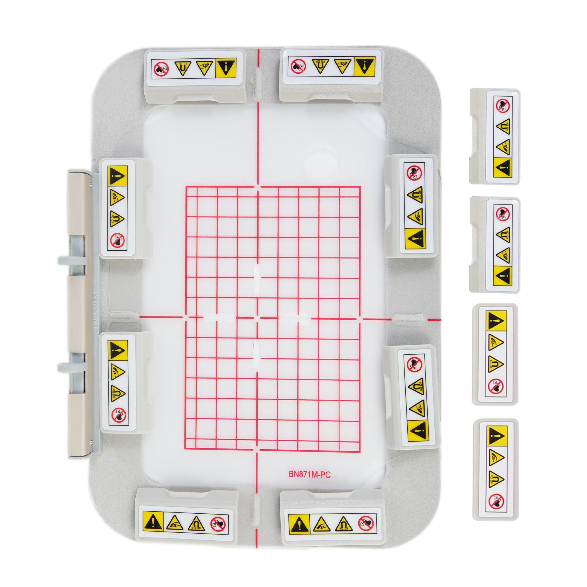 BN871MK 3.9" x 5.1" Magnetic Embroidery Hoop for Bernina 790 PRO, 770 QE PLUS, 880 PLUS, 590 & 990 – 8 Bar Magnets