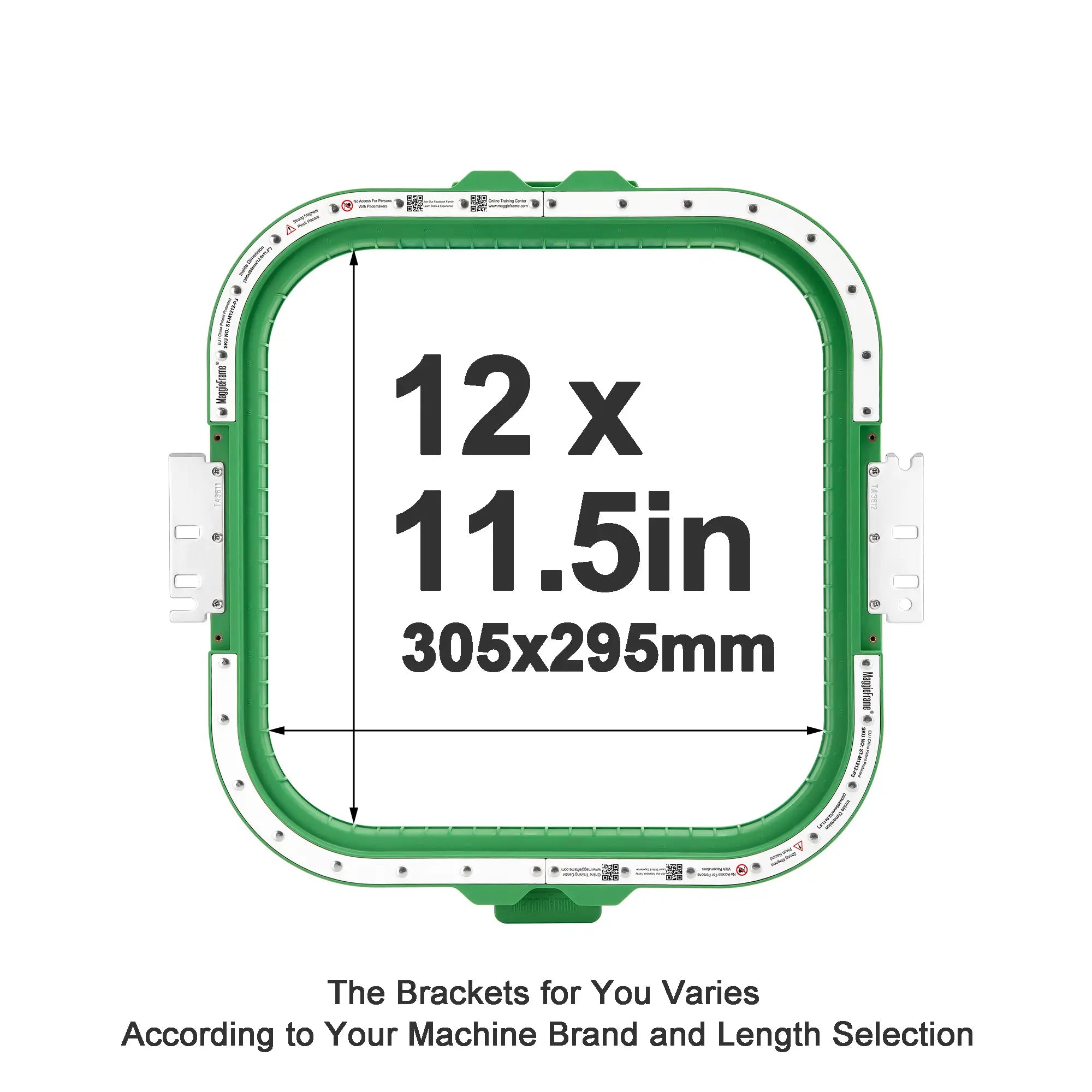 MaggieFrame Magnetic Hoop 305x295mm | 12
