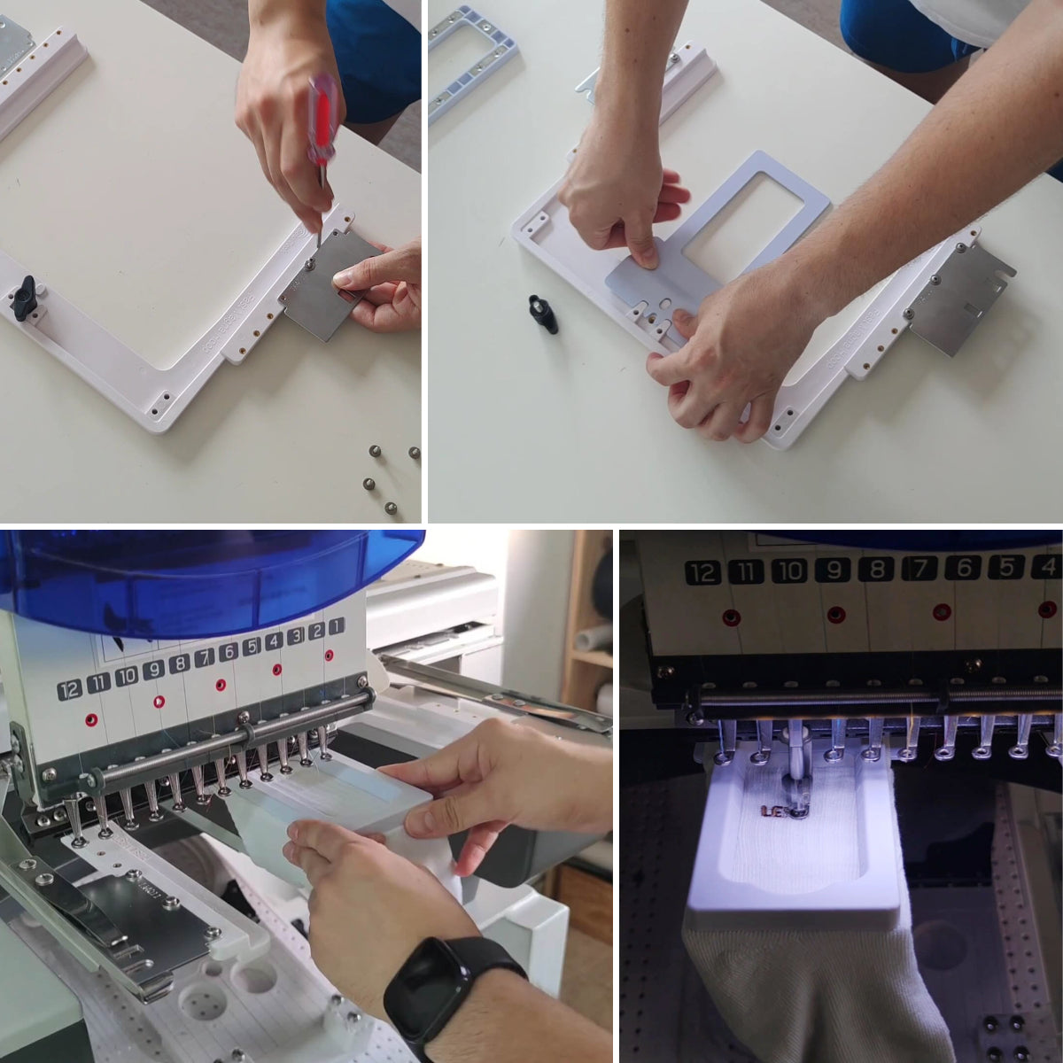 MaggieFrame 6in1 Magnetic Hoops for Ricoma EM1010 Embroidery Machines