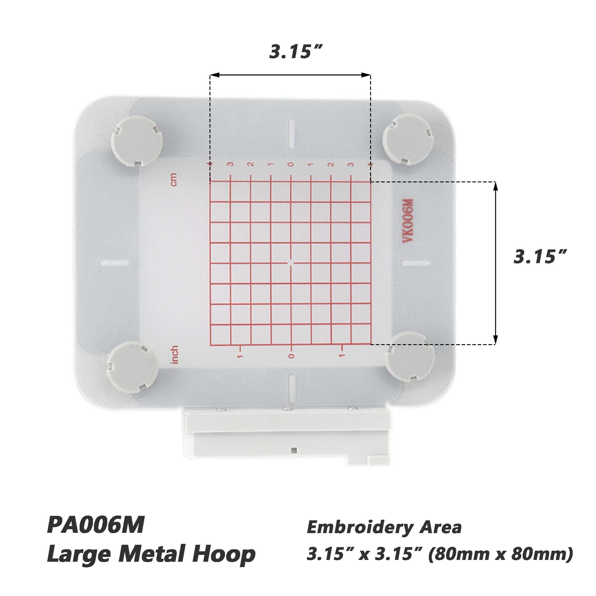 Magnetic Hoop for Pfaff Singer em 9305 Creative Sensation Vision Pro II 4.5 4.0 3.0 2.0 1.5 Performance | Metal Magnet Embroidery Machine Sash Frame | 3.15x3.15