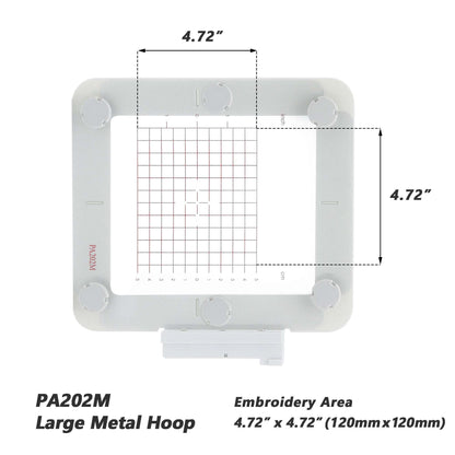 Magnetic Hoop for Pfaff Creative Sensation Vision | Metal Magnet Embroidery Machine Sash Frame | 4.7x4.7"
