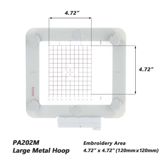 Magnetic Hoop for Pfaff Creative Sensation Vision | Metal Magnet Embroidery Machine Sash Frame | 4.7x4.7"