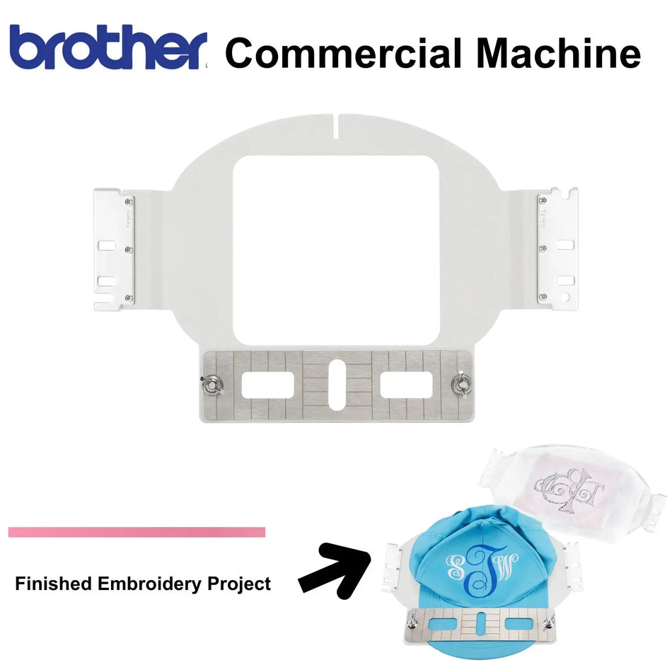 MaggieFrame Multi-Needle Flat Metal Hat Cap Hoop for Brother PRS100 VR PR680W PR1050X PR1X Embroidery Machine