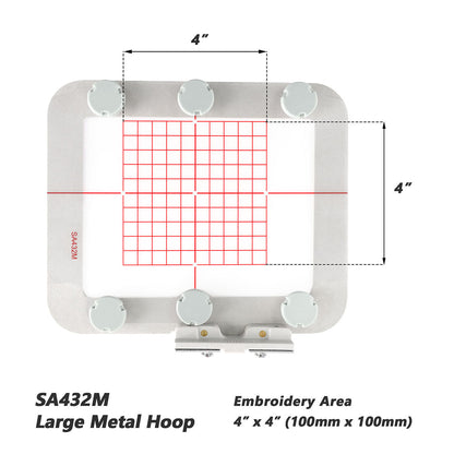 Magnetic Hoop Set for Babylock Aurora, Sofia, Sofia 2, Verve | Metal Magnet Embroidery Machine Sash Frames