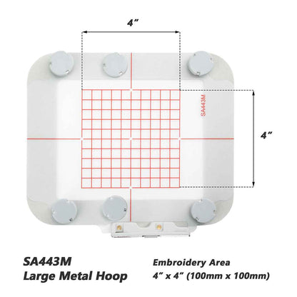 Magnetic Hoop Set for Brother PE700, PE750, PE770, PE780D, PE800, PE900, SE1900, SE2000, SE1800, Innov-ís NS1150E, NS1250E, NS2750D, Metal Magnet Embroidery Machine Sash Frames